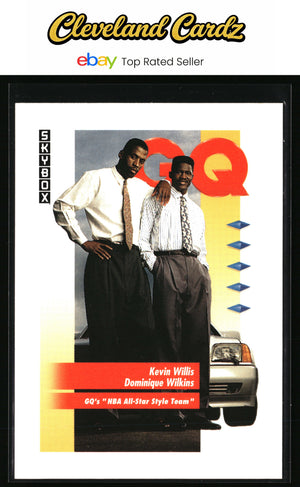 1991-92 SkyBox #325 Kevin Willis / Dominique Wilkins
