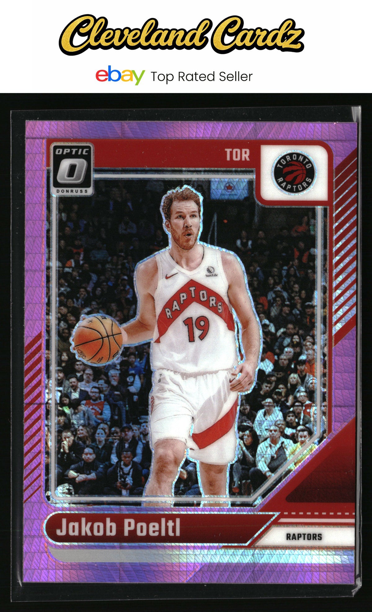 2024-25 Donruss Optic #65 Jakob Poeltl Hyper Pink
