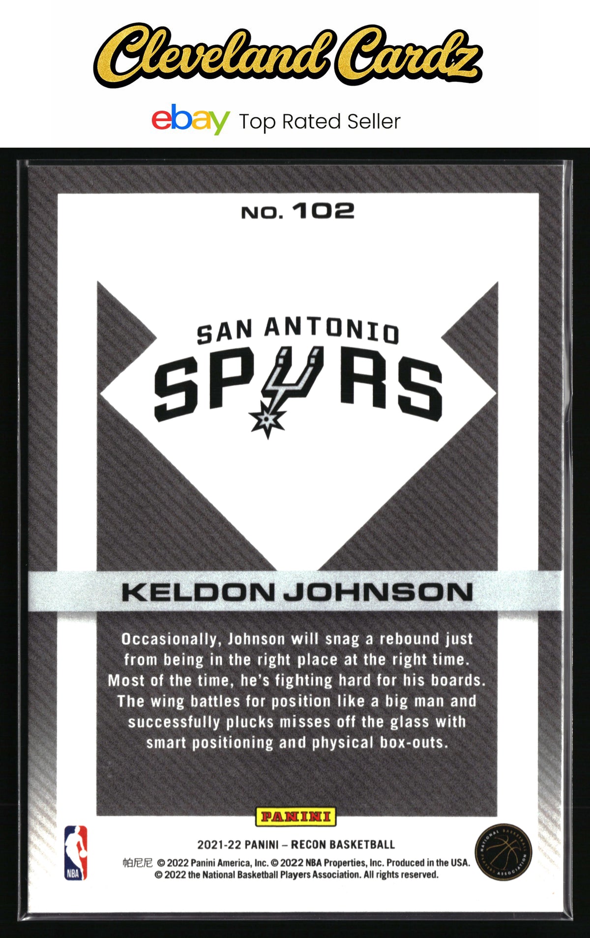 2021-22 Panini Recon #102 Keldon Johnson