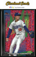 2026 Finest #26 Yoshinobu Yamamoto Pink Mini-Diamond Refractor #/250