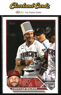 2023 Topps #639 Christian Walker Golden Mirror Image Variation SSP