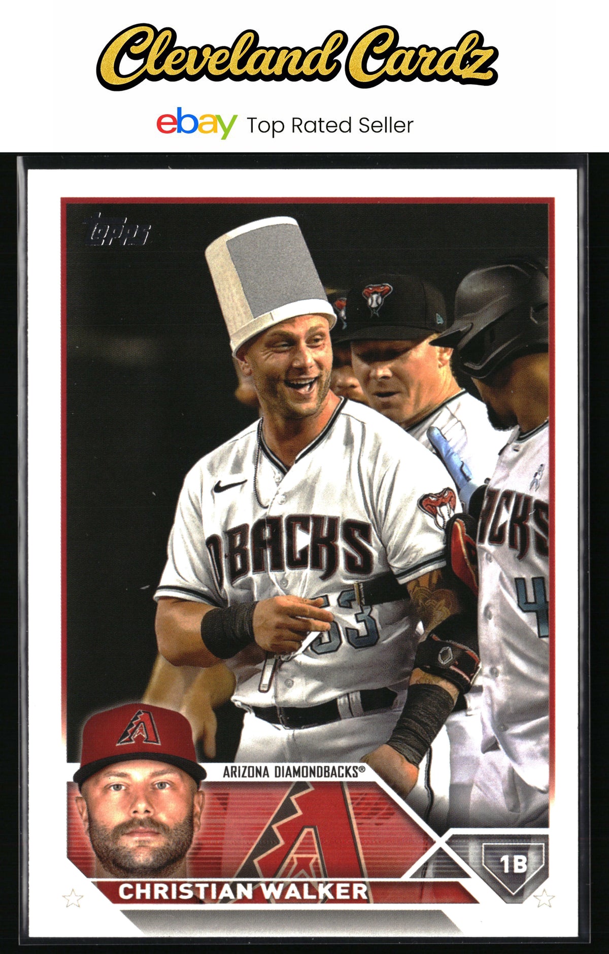2023 Topps #639 Christian Walker Golden Mirror Image Variation SSP