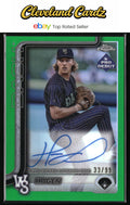2025 Topps Pro Debut #PDC-74 Hagen Smith Chrome Autographs Green Refractor #/99