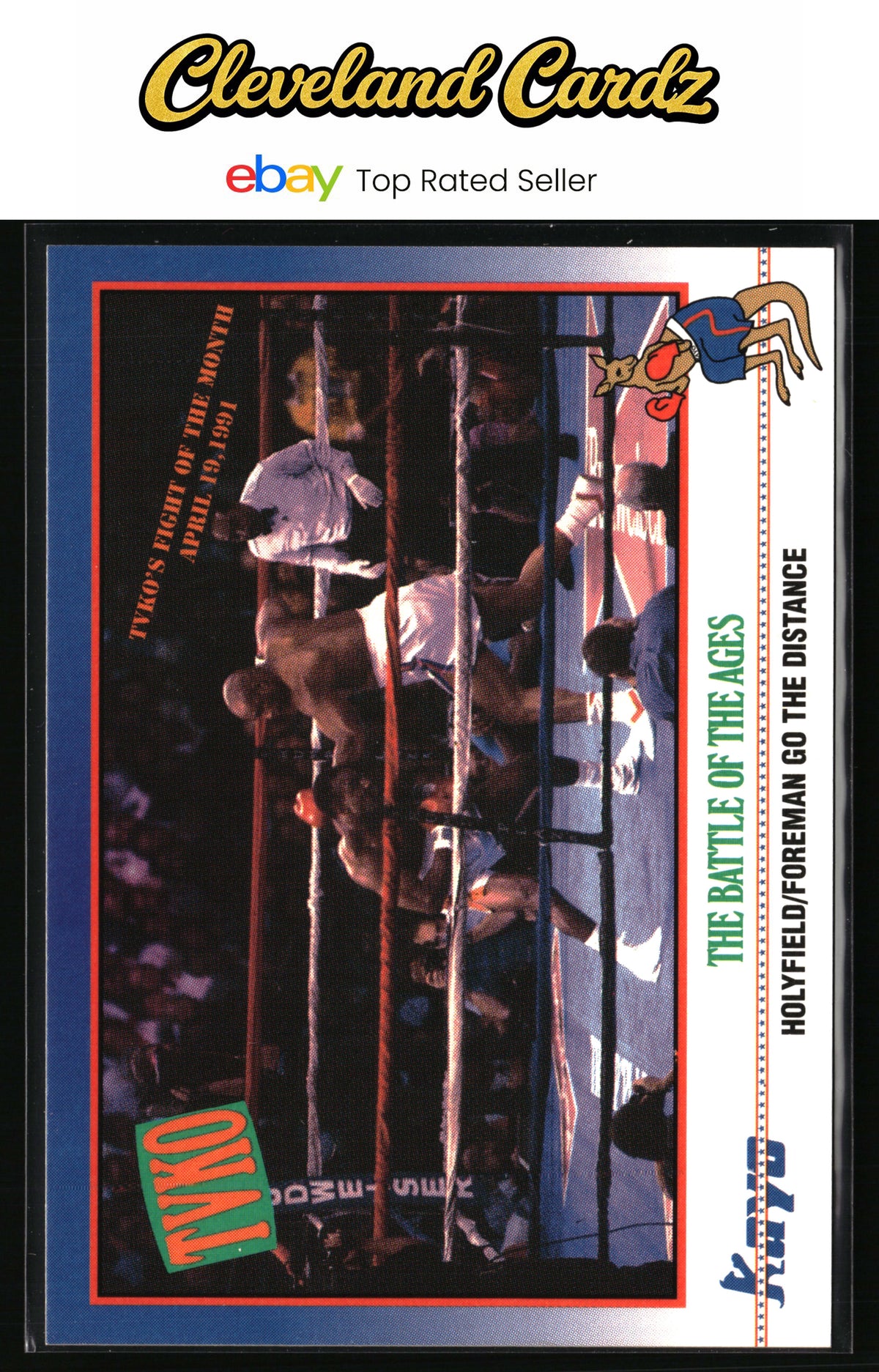 1991 Kayo #211 Evander Holyfield / George Foreman