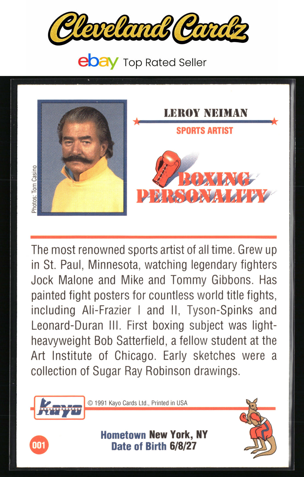 1991 Kayo #001 LeRoy Nieman