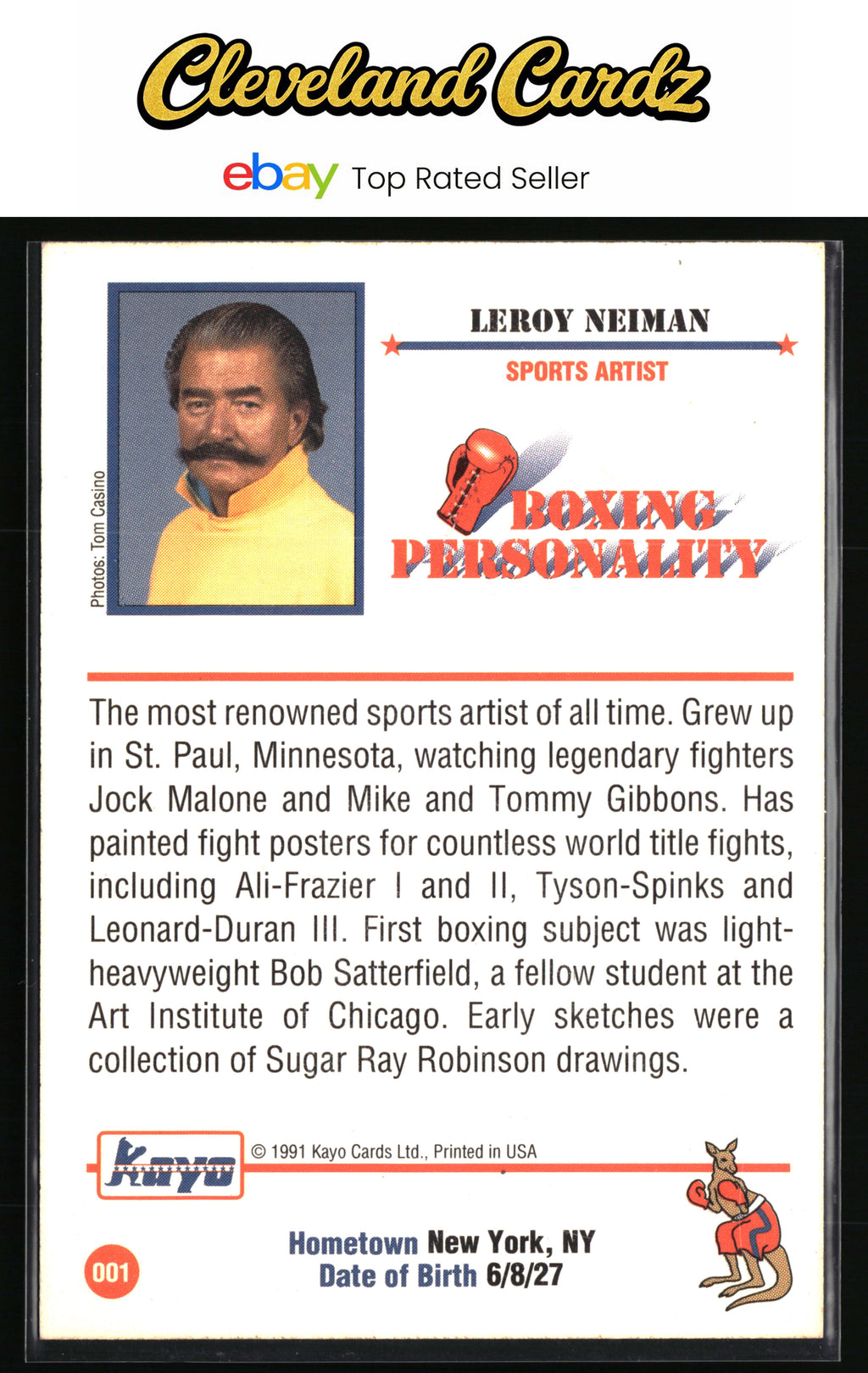 1991 Kayo #001 LeRoy Nieman