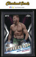 2024 Topps Chrome UFC #FDP-12 Dricus Du Plessis Fired Up