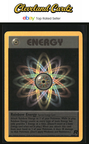 Team Rocket #80/82 Rainbow Energy (80)  BELOW MKT DUE TO CONDITION