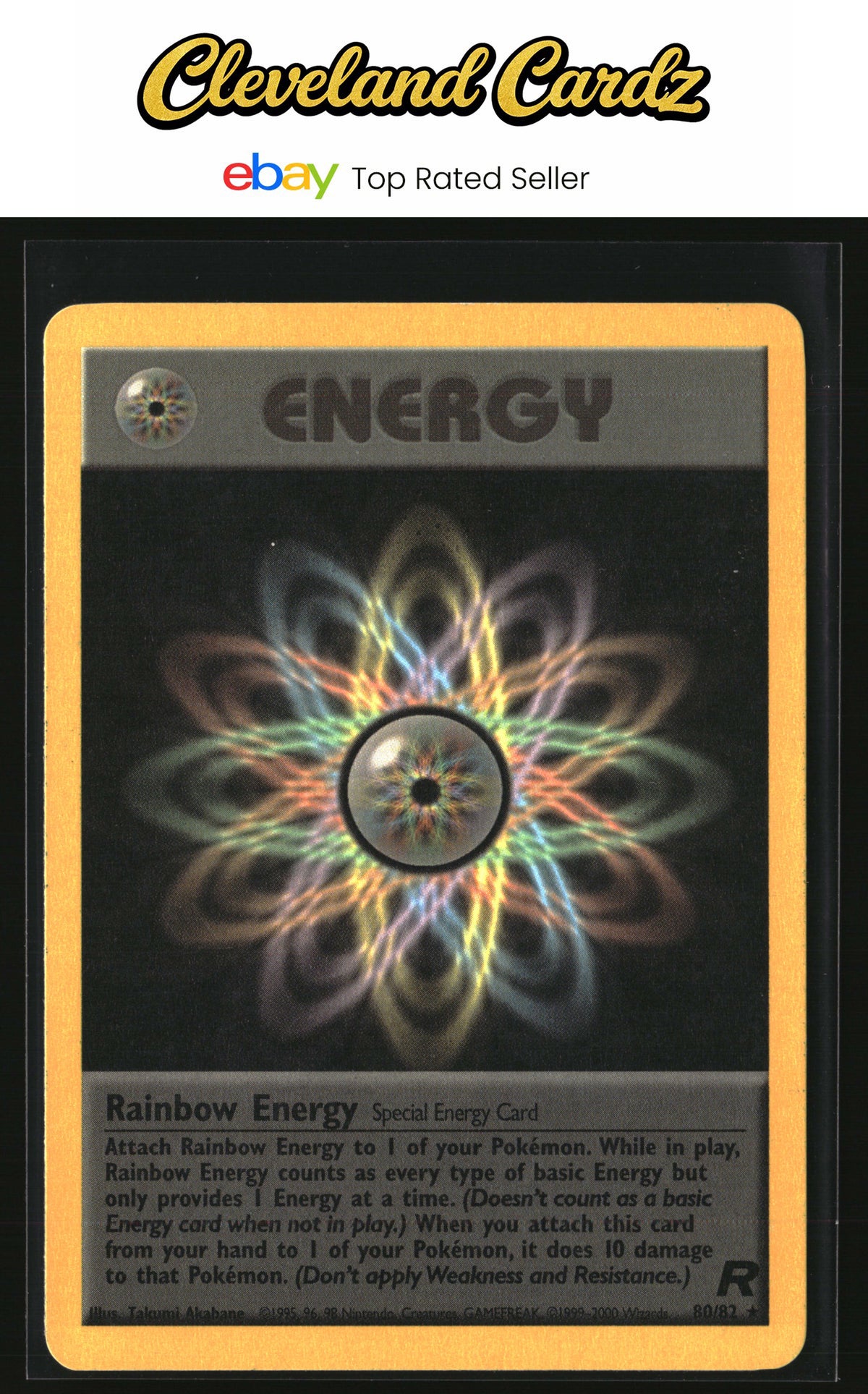Team Rocket #80/82 Rainbow Energy (80)  BELOW MKT DUE TO CONDITION