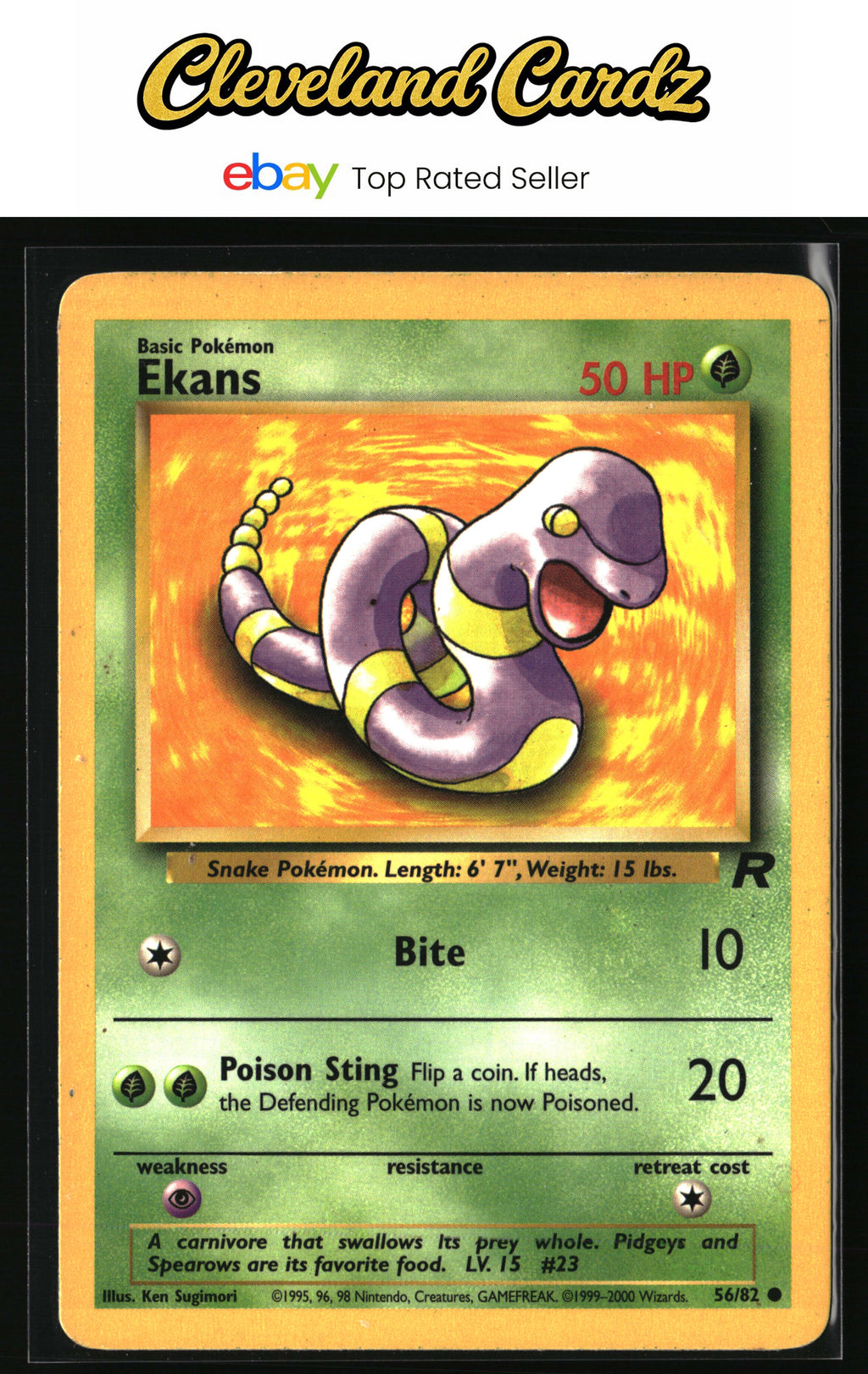 Team Rocket #56/82 Ekans