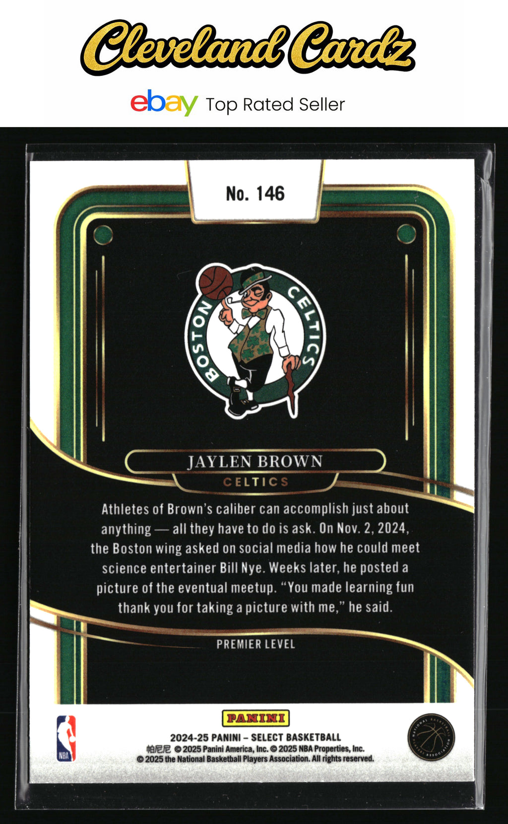 2024-25 Panini Select #146 Jaylen Brown Blue