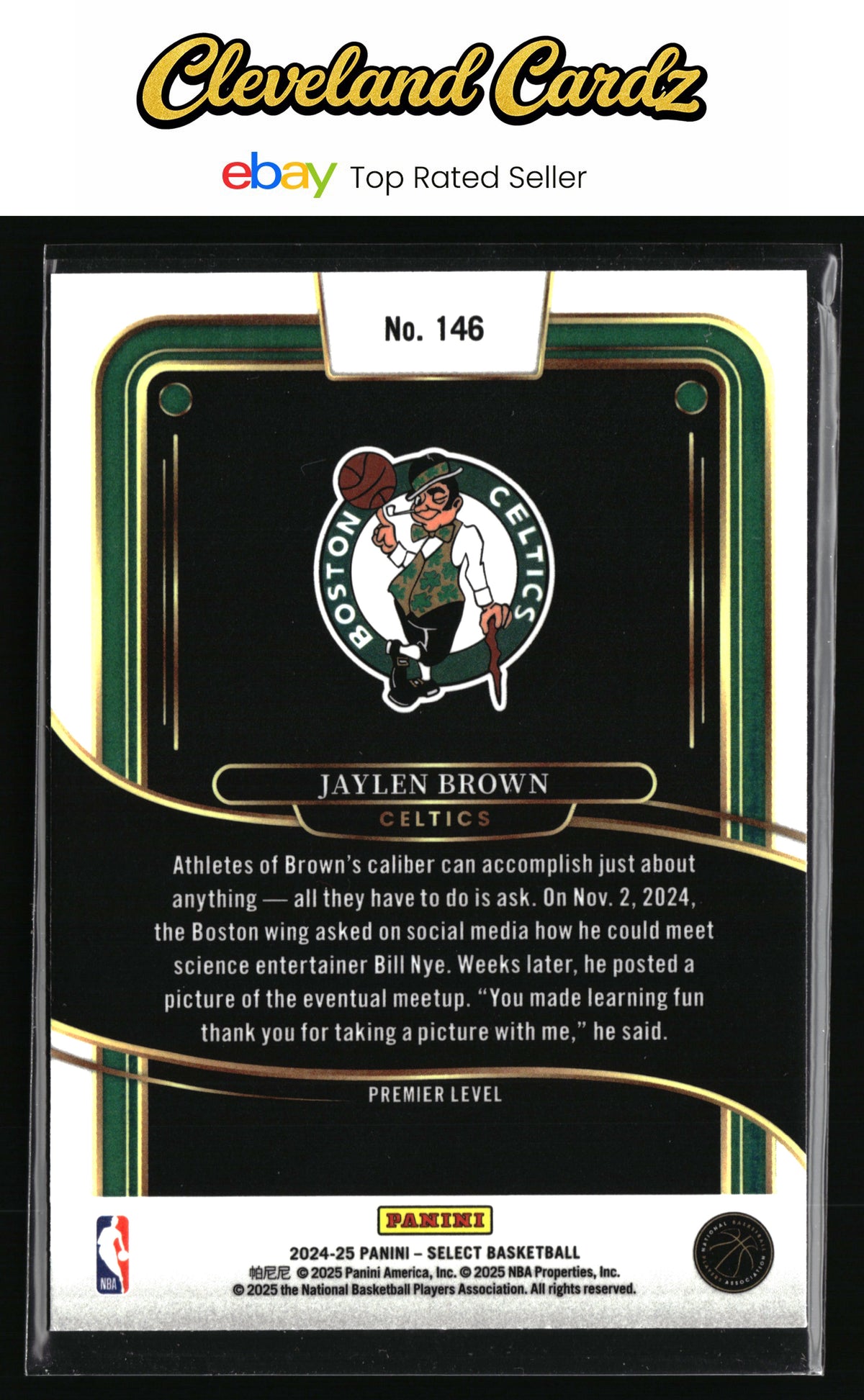 2024-25 Panini Select #146 Jaylen Brown Blue