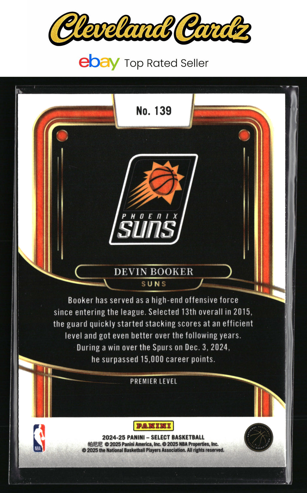 2024-25 Panini Select #139 Devin Booker Blue