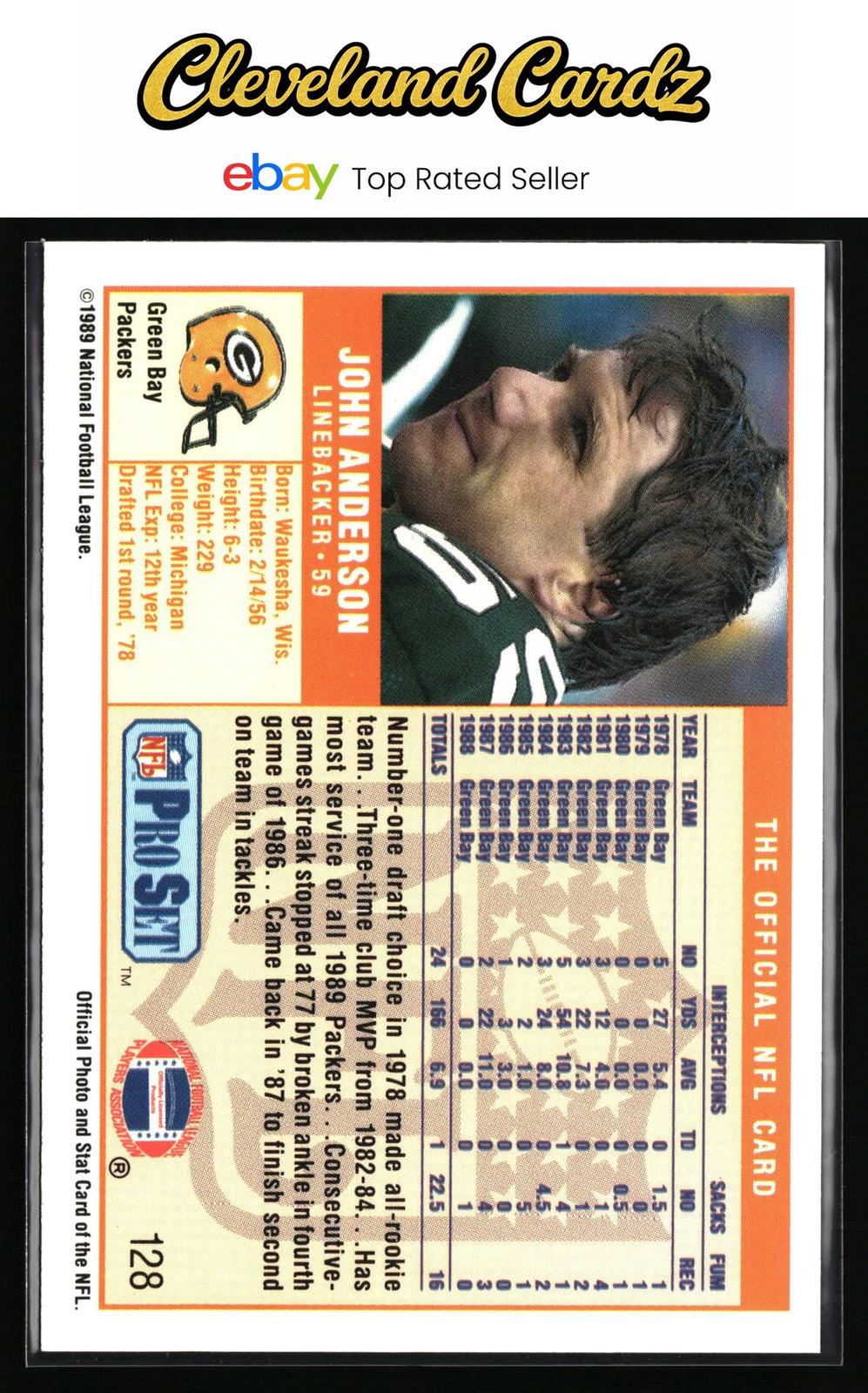 1989 Pro Set #128 John Anderson