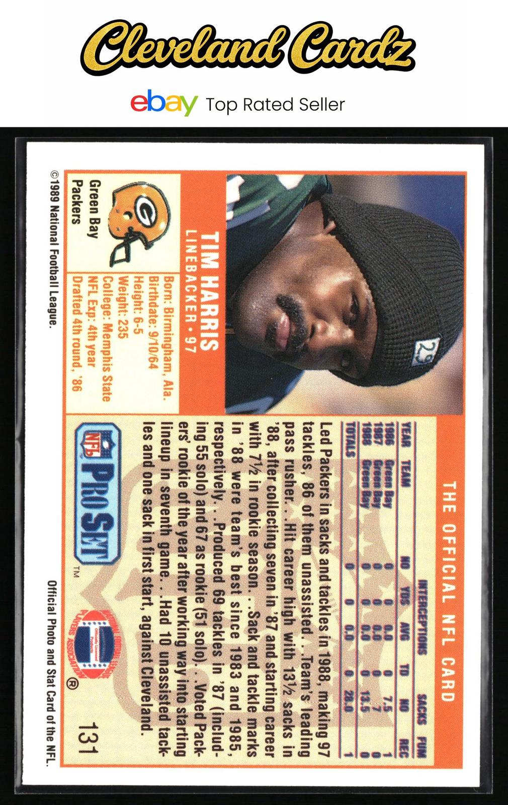 1989 Pro Set #131 Tim Harris