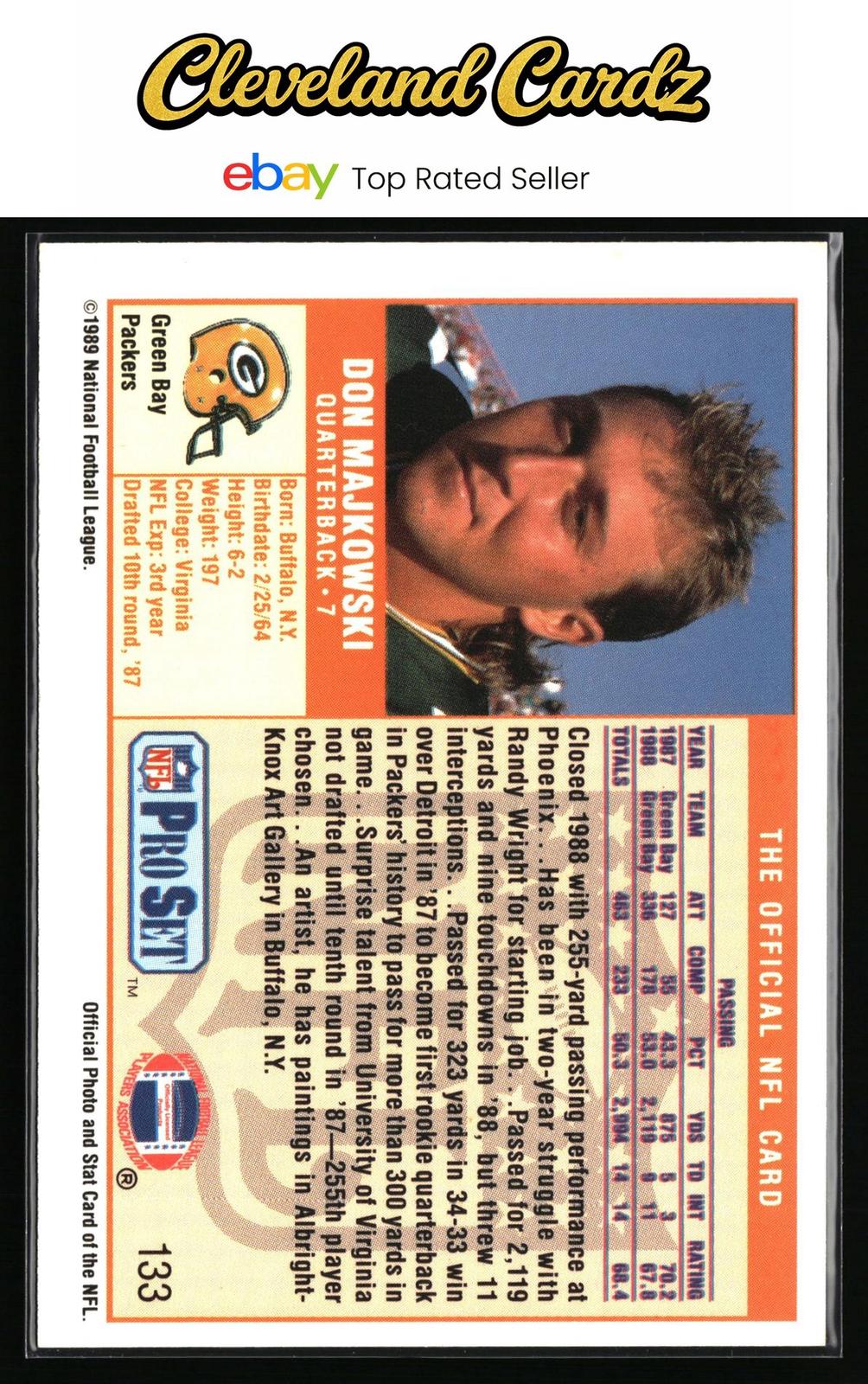 1989 Pro Set #133 Don Majkowski