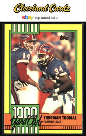 1990 Topps #11 Thurman Thomas 1000 Yard Club