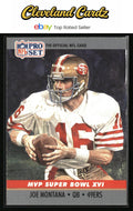 1990 Pro Set #16 Joe Montana Super Bowl MVP Collectibles