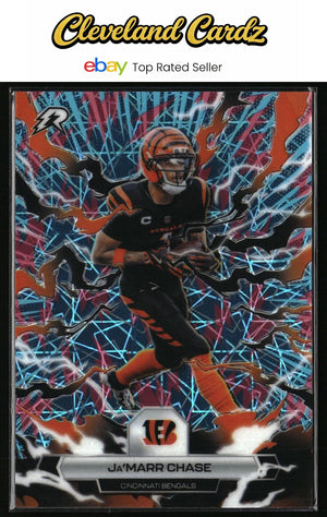 2025 Topps Resurgence #20 Ja’Marr Chase Sky Blue & Pink Shock Refractor
