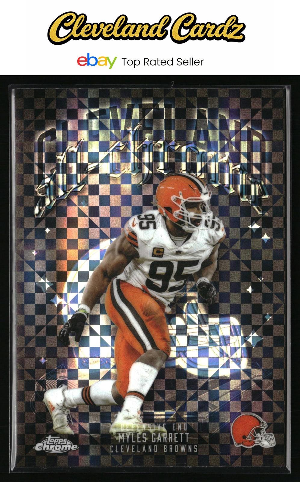 2025 Topps Chrome #ACT-15 Myles Garrett All-Chrome Team X-Fractor