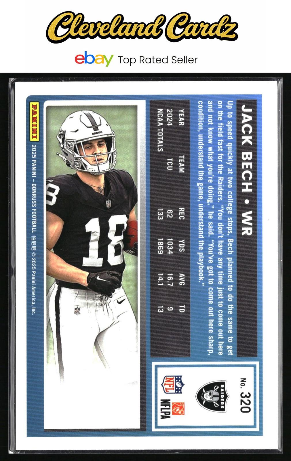 2025 Donruss #320 Jack Bech Press Proofs Green