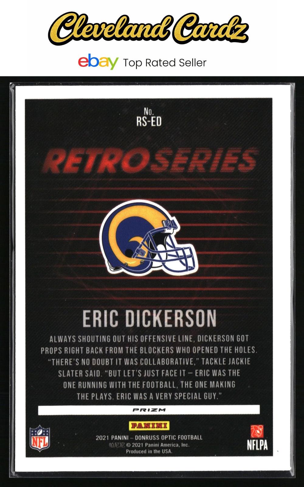 2021 Donruss Optic #RS-ED Eric Dickerson Retro Series Prizm