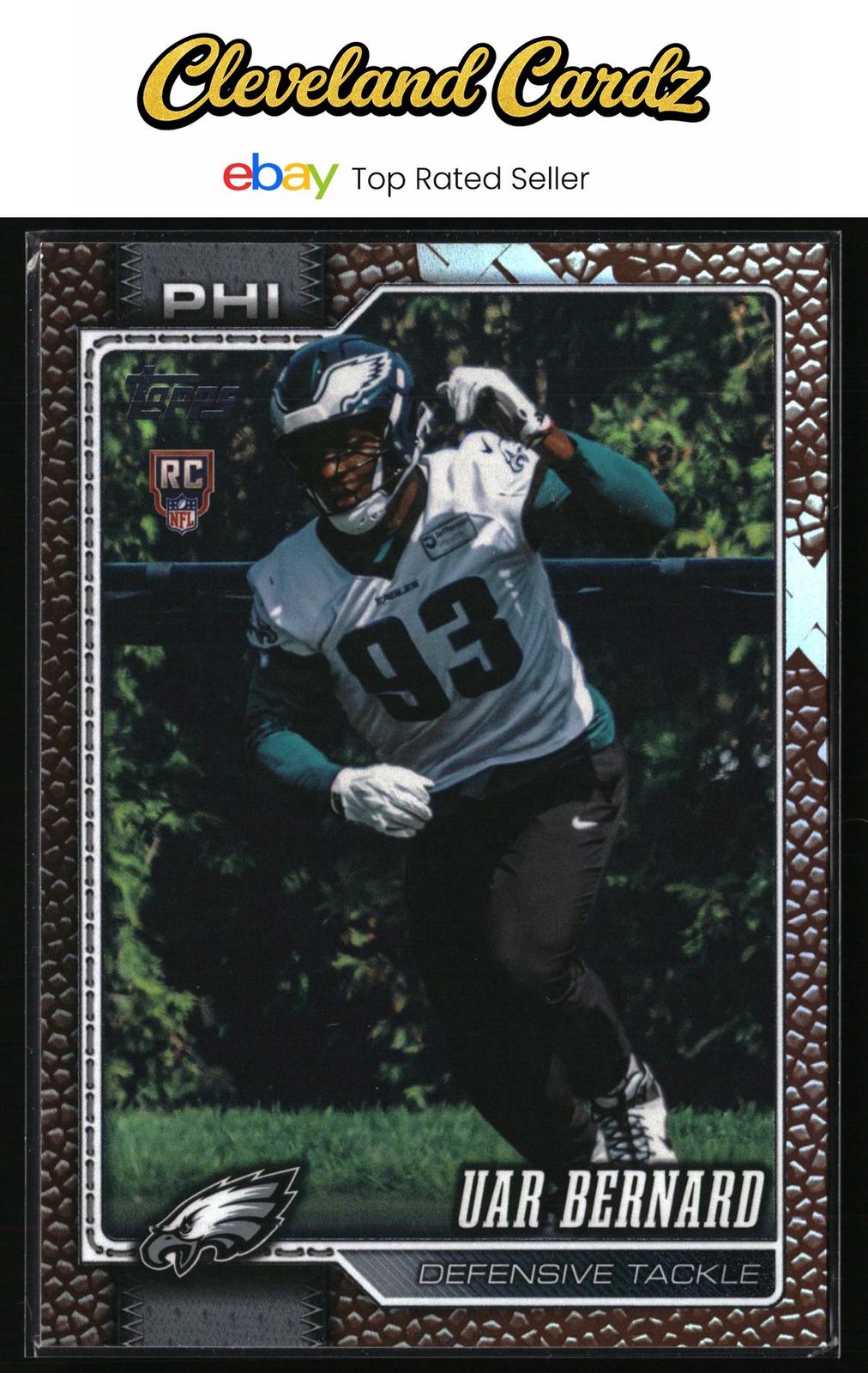 2026 Topps Flagship #400 Uar Bernard Football Leather Foil