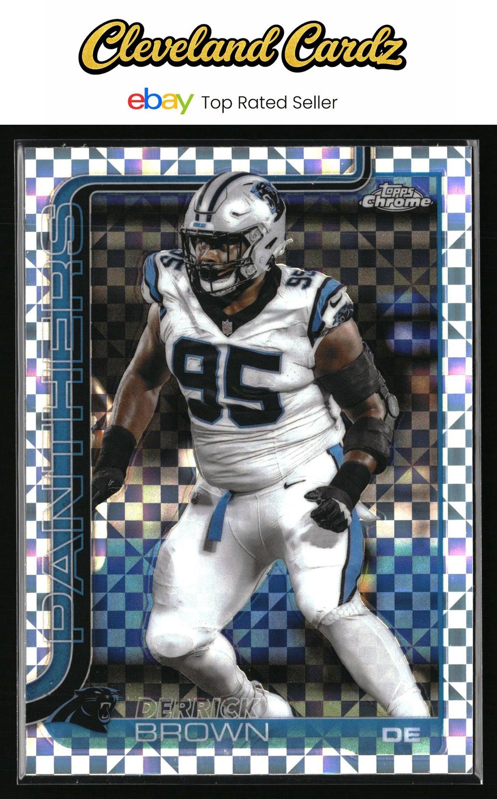 2025 Topps Chrome #47 Derrick Brown X-Fractor