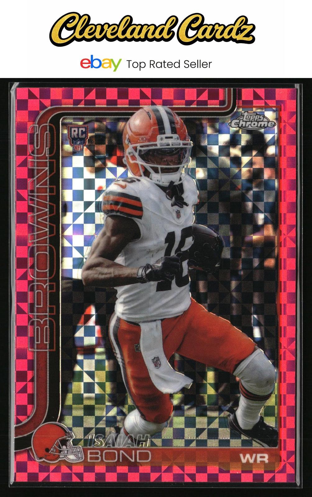 2025 Topps Chrome #341 Isaiah Bond Hot Pink X-Fractor