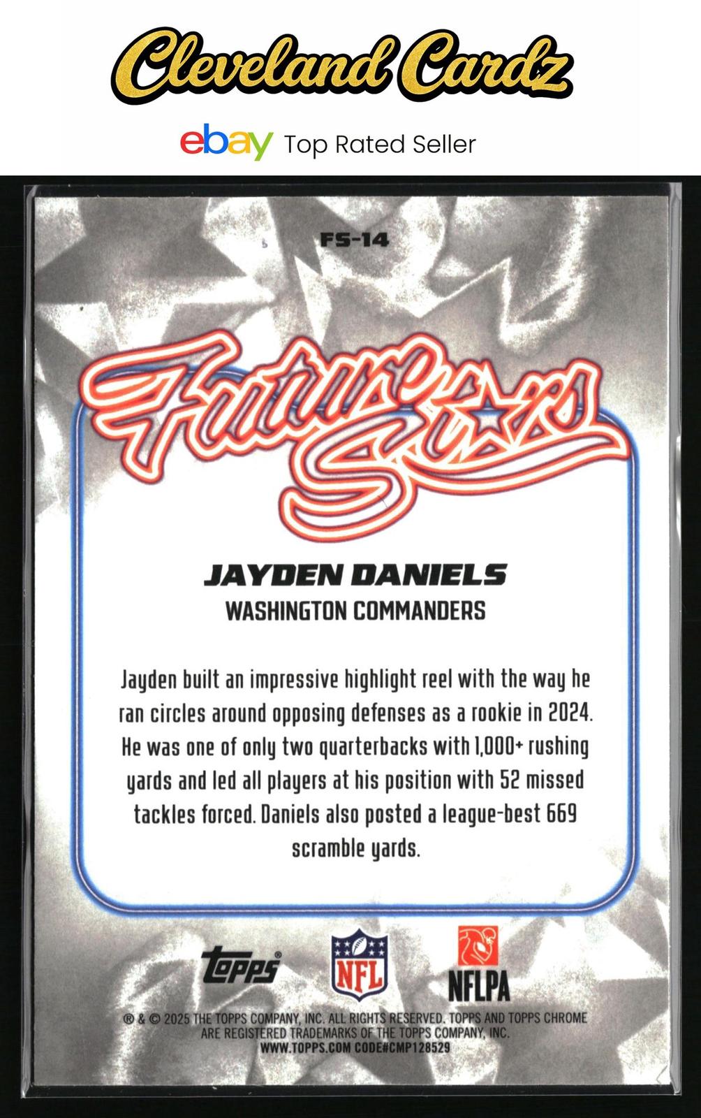 2025 Topps Chrome #FS-14 Jayden Daniels Future Stars