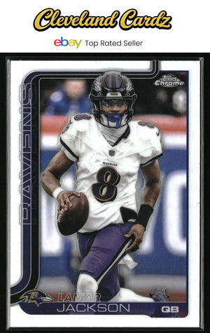 2025 Topps Chrome #24 Lamar Jackson Refractor