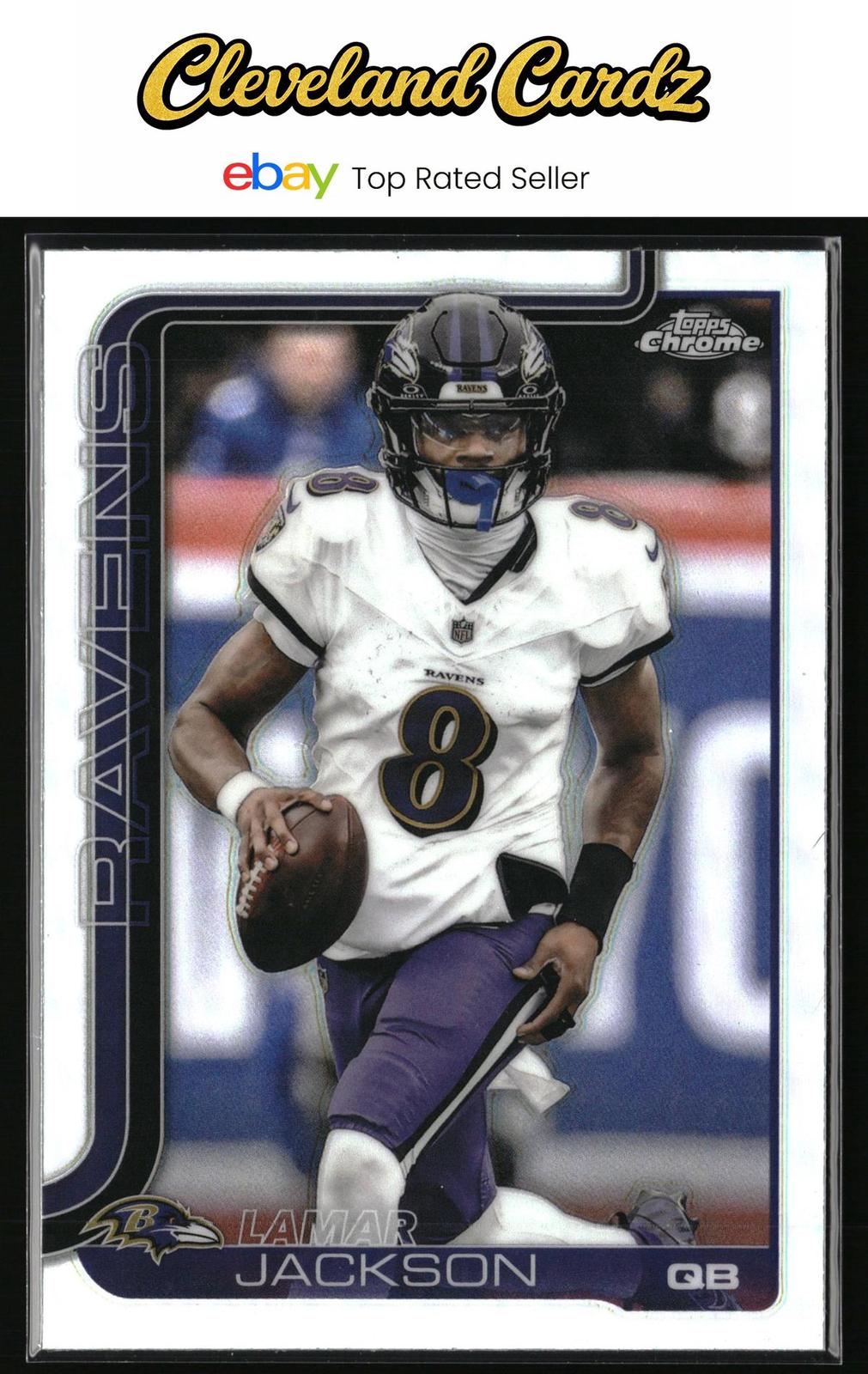 2025 Topps Chrome #24 Lamar Jackson Refractor