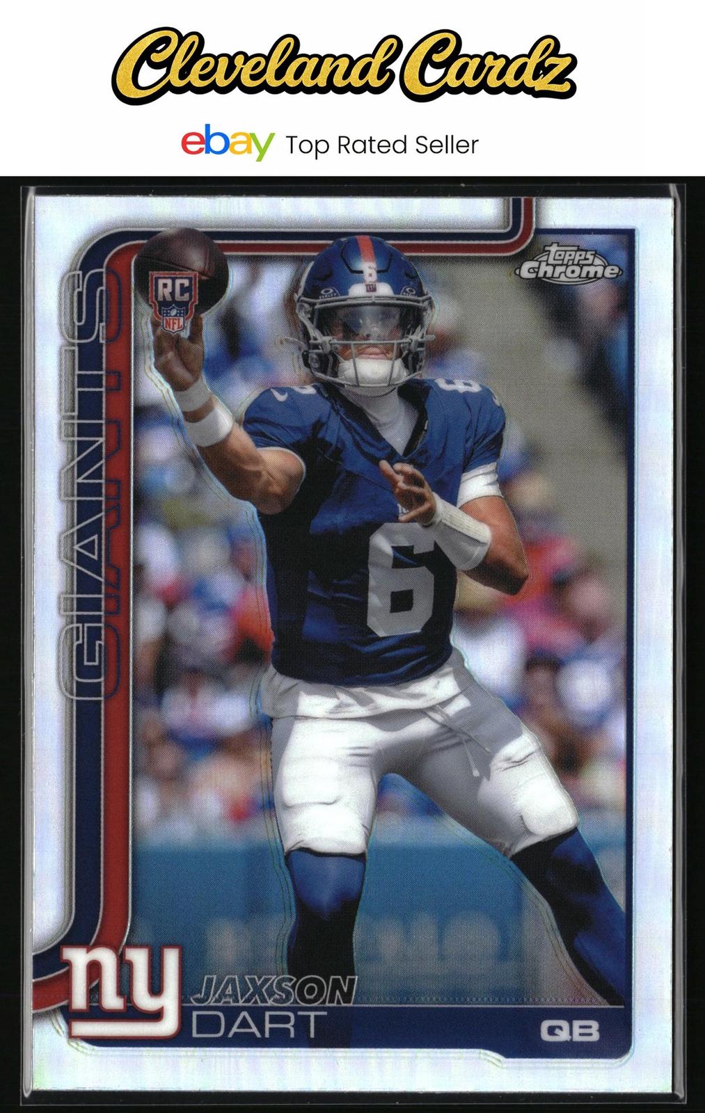 2025 Topps Chrome #306 Jaxson Dart Refractor