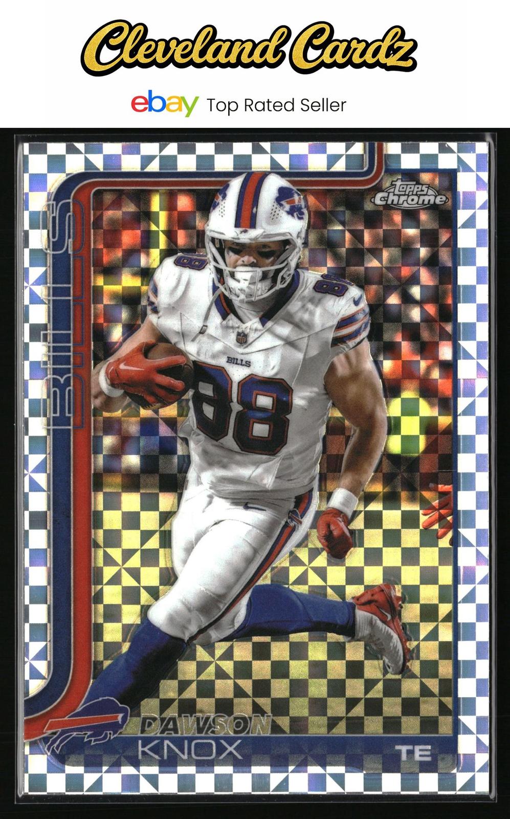2025 Topps Chrome #33 Dawson Knox X-Fractor