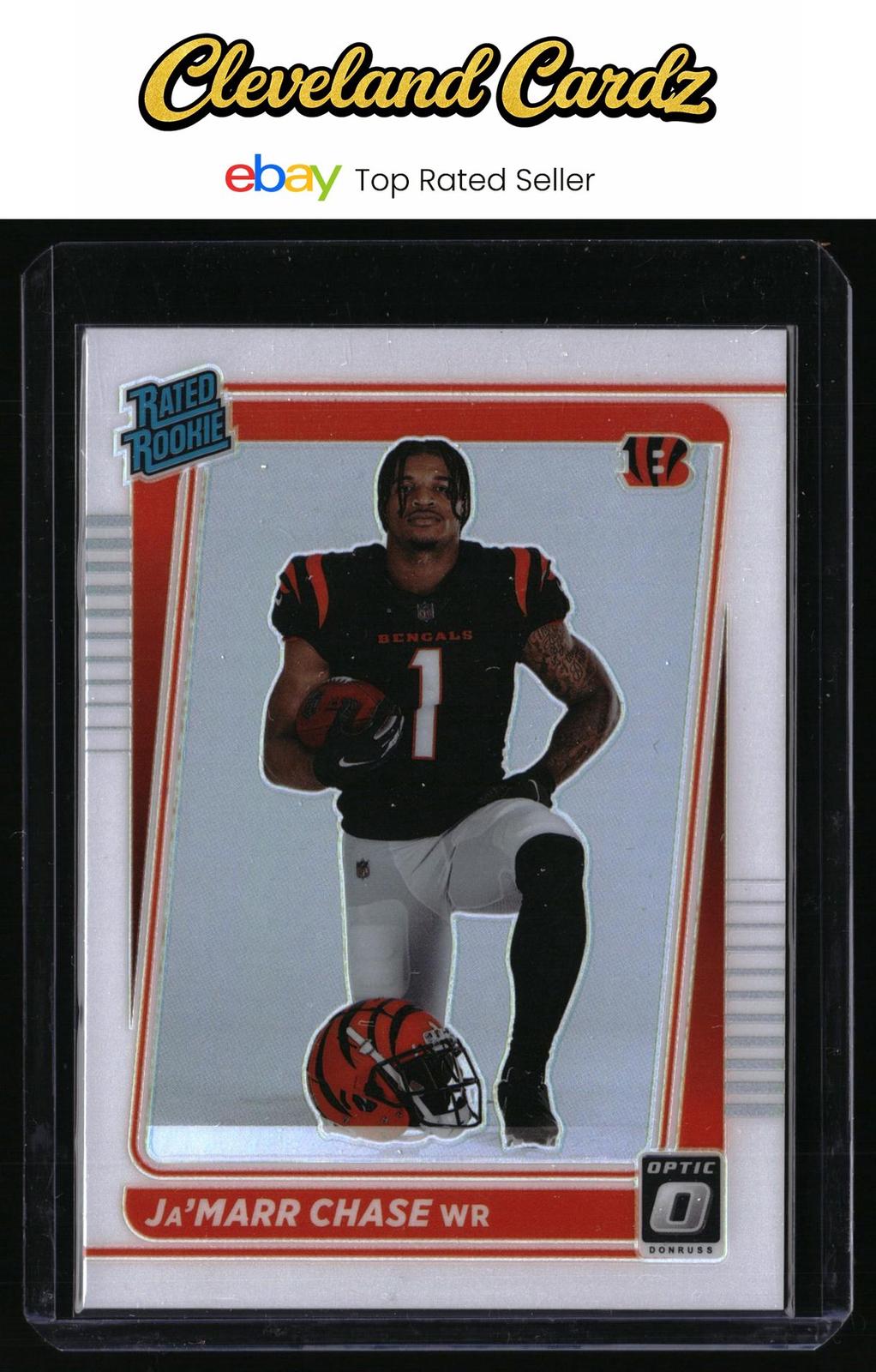 2021 Donruss Optic #207 Ja'Marr Chase Image Variation Prizm