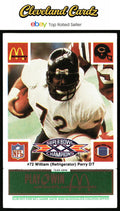 1986 McDonald's Chicago Bears #NNO William Perry FGP - Week 4 Green Tab