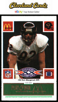 1986 McDonald's Chicago Bears #NNO Ken Margerum FGP - Week 4 Green Tab