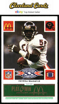1986 McDonald's Chicago Bears #NNO Wilber Marshall FGP - Week 4 Green Tab