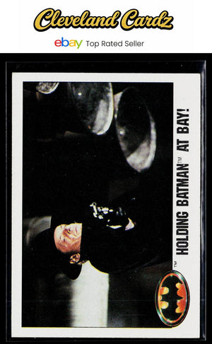 1989 Topps Batman #32 Holding Batman at Bay!