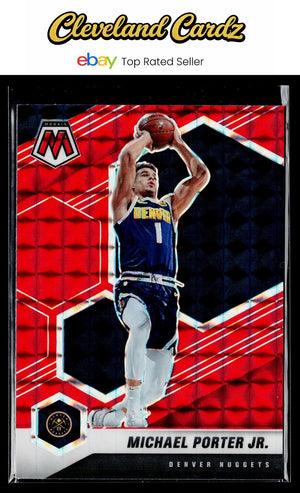 2020-21 Panini Mosaic #16 Michael Porter Jr. Mosaic Red