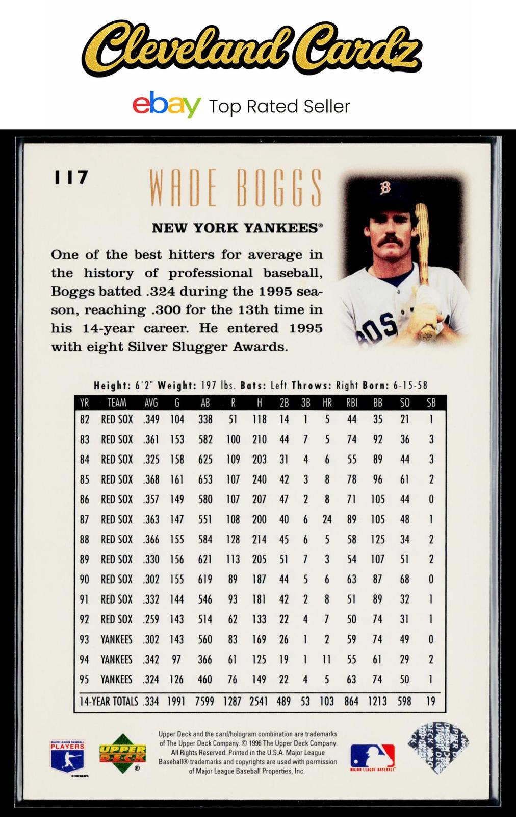 1996 Upper Deck #117 Wade Boggs