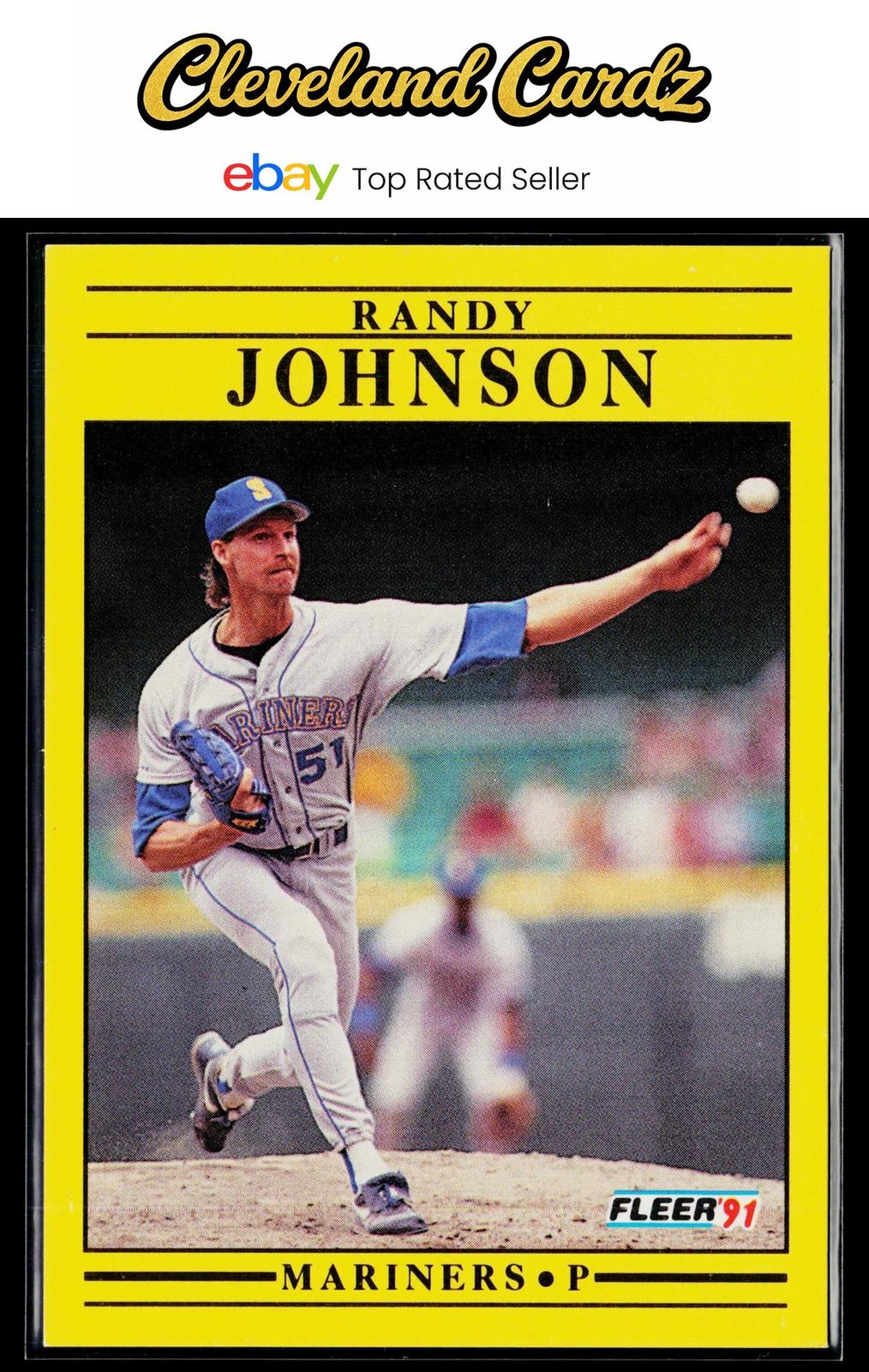 1991 Fleer #455b Randy Johnson