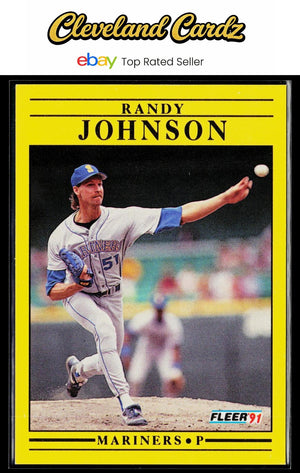 1991 Fleer #455b Randy Johnson