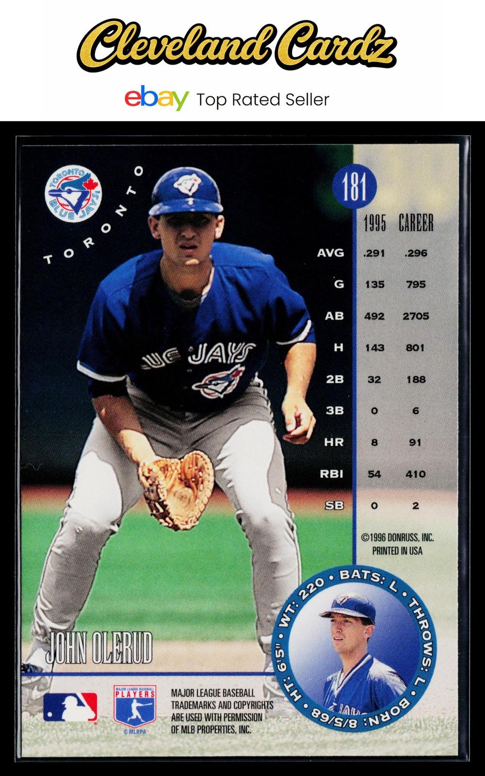 1996 Leaf #181 John Olerud