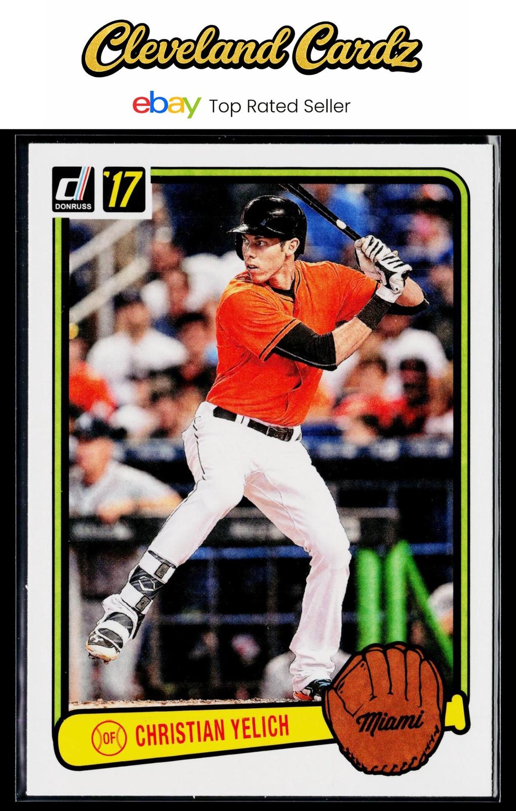 2017 Donruss #RV-19 Christian Yelich Retro Variations 1983