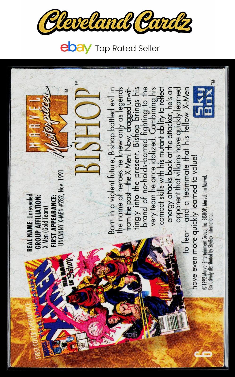 1992 SkyBox Marvel Masterpieces #6 Bishop