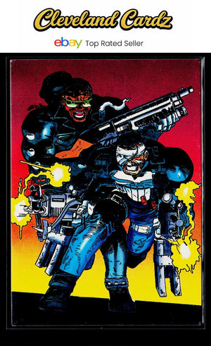 1992 Comic Images Punisher Guts & Gunpowder Punisher War Journal #80 Open Fire