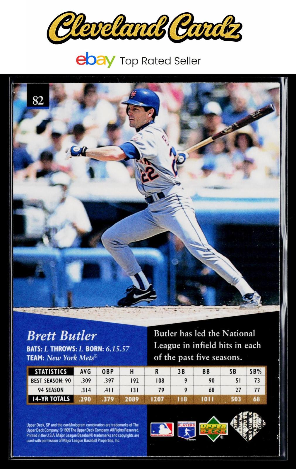1995 SP #82 Brett Butler