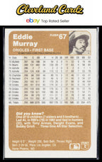 1983 Fleer #67 Eddie Murray
