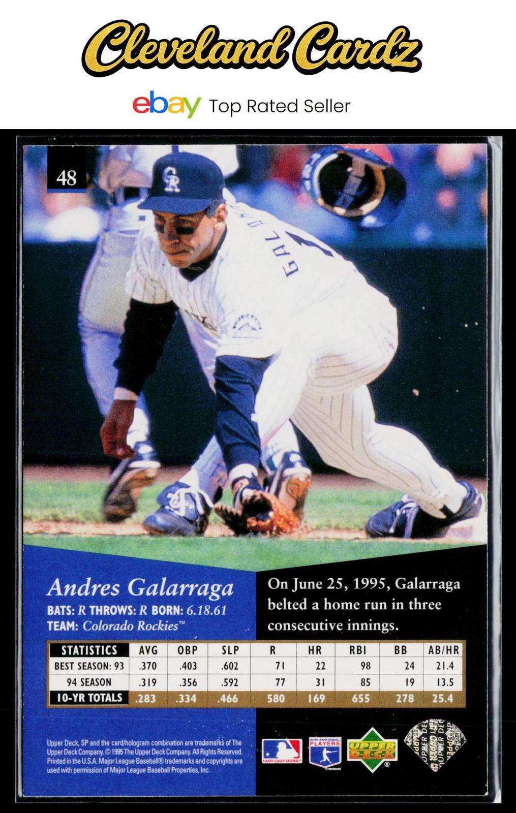 1995 SP #48 Andres Galarraga